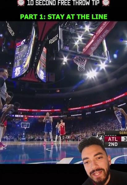 10 second free throw tip (PART 1). #basketball #basketballtraining #basketballadvice #basketballtips