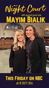 Special FRIDAY #NightCourt: If you missed the epic #NightCourt episode featuring #TheBigBangTheory reunion with the incredible Mayim Bialik (or loved it so much you want to check it out again) you can catch it this FRIDAY on NBC at 8:30/7:30c! | Melissa Rauch