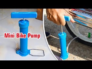 How to make mini bike pump from PVC pipe
