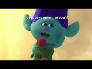 Branch is so emo 😞#trolls ‪@luna.fairy.‬