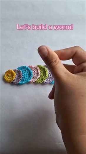 Let's build a crochet worm!!! #crochet #crochetdesign #kawaiicrochet
