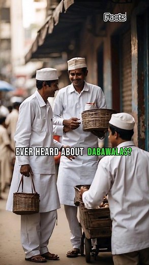 Story Of Famous DabbaWallas - Lunchbox Delivery Men of Mumbai #factsshorts