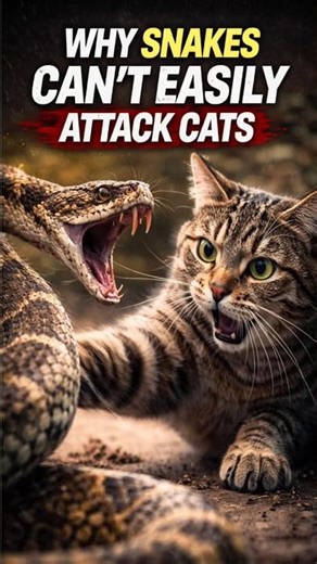 Why Snakes Can’t Easily Attack Cats
