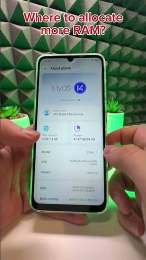 WHERE TO ALLOCATE MORE RAM ON ZTE BLADE A55? #tutorial #howto #fyp #android #smartphone #like