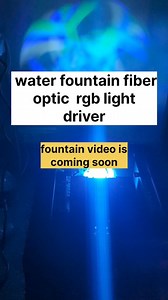 1.8K views | Water fountain fiber optic rgb light driver, rgb led engine Sanjeev electrical co. #Fountainfiberrgblight #fiberlightfountain #fiberopticlight #fiberopticcable #fountainengine #fountainfiberlight | Sanjeev electrical co. | Facebook