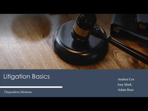 Dispositive Motions