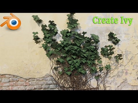 Blender tutorial - Creating ivy is easy with the add-on - 183