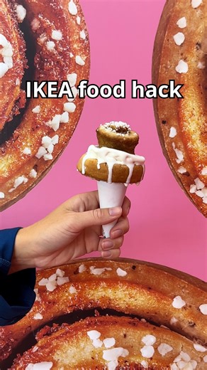 In honor of Cinnamon Bun Day 🎉 … we leveled up the classic with a sweet IKEA food hack: cinnamon bun ice cream = pure magic ✨🍦 | IKEA