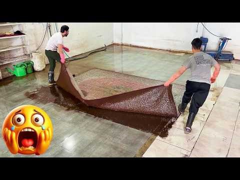 70-Years-Old Antique Rug Restoration | Professional Cleaning After Flooding