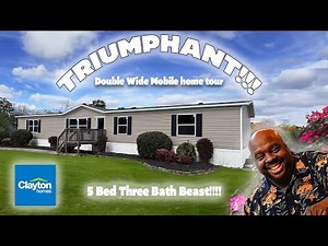 Triumphant!!! MASSIVE SPACIOUS double wide LAYOUT!!! 5 Bed 3 Bath Mobile Home Tour!!!