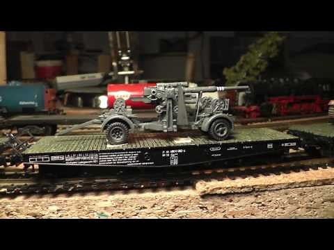 quickshot Militärzug mit Roco Minitanks Wehrmacht