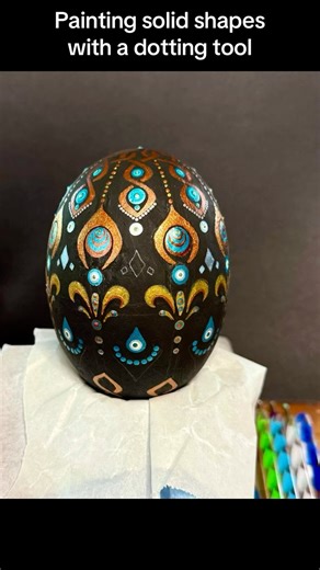 Mandala Dot Painting Shapes using Dotting Tools #mandala #dotmandala