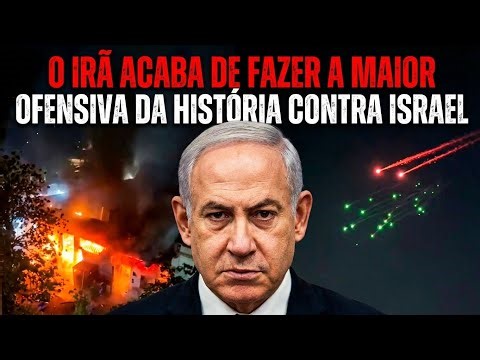 CAOS e DESTRUIÇÃO em Tel Aviv enquanto o Irã desencadeia o maior ataque com mísseis