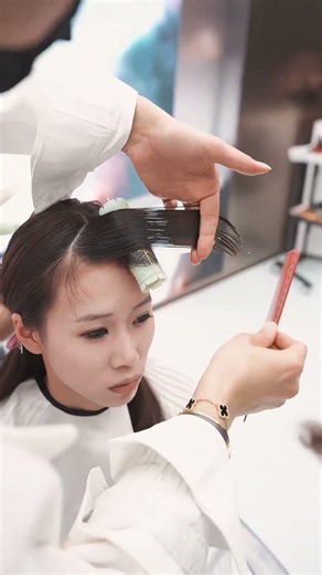 Chinese-style perm, traditional Chinese style haircut, advanced perm for loose hair,