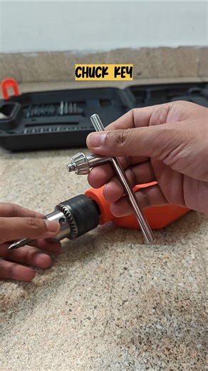 How to change drill bit using Chuck key #shorts #drill #blackanddecker