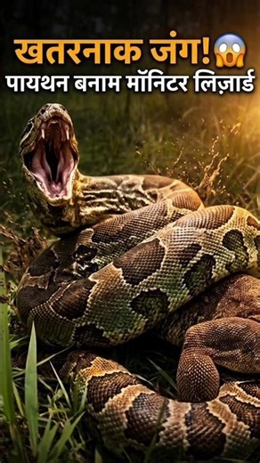 Monitor Lizard vs Python Fight: Nature's Most Dangerous Prey! #shorts #wildlife #animals