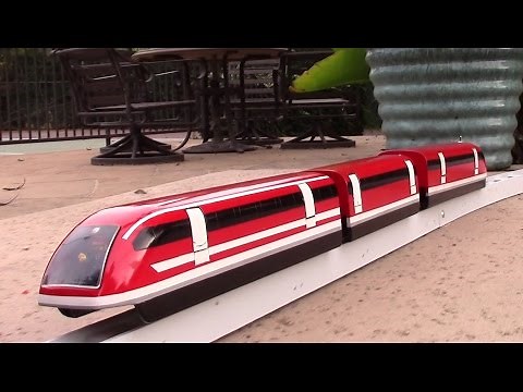 Maglev train model test run