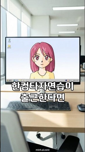 한컴타자연습이 출근한다면?