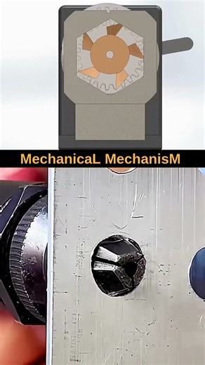 Hexagon CuttingMechanism 😳#solidworks #autocad #viral #shorts #gear #viralshorts