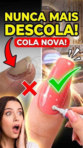 A COLA QUE FAZ A UNHA POSTIÇA DURAR MUITO MAIS! 💅😳
