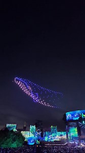 The spectacular drone show at King Charles III's Coronation Concert at Windsor Castle 🏰👑🇬🇧 | United Kingdom