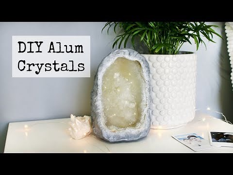 DIY Faux Alum Crystal Geode Tumblr Decor | DanDIY