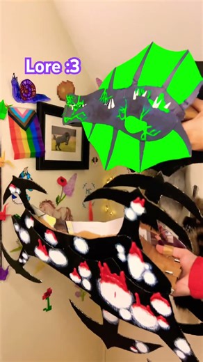 They're so scrunkly 🥰 #dragontuber #papereater #dragonpuppets #paperdragon #cardboarddragon #dragon