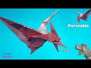종이접기 공룡 익룡 프테라노돈 만들기 How to make origami dinosaur pterodactyl pteranodon