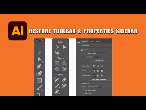 How to Get Toolbar Back If It's Missing in Illustrator 2026