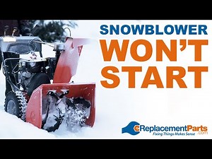 Snowblower Troubleshooting: Why Your Snowblower Won't Start | eReplacementParts.com