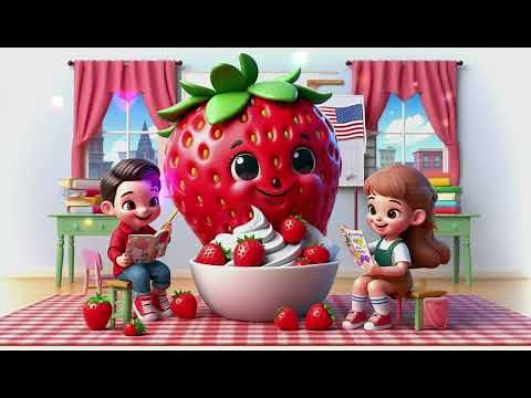 "Very Berry Strawberry 🍓🎶 | A Sweet and Fun Song for Kids!"