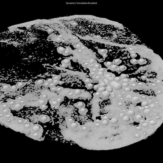 Alejandro Echeverry on Instagram: "Reactive Foam R&D This is a collection of previews from a project I worked on 2 years ago. I developed a full reactive bubble/foam solver. Each bubble reacts to his neighbours clumping, deforming, gaining mass, bursting, etc. The final mesh takes into account the boundaries of his neighbours for a correct rendering, even if they are not perfeclty rounded. #sidefxhoudini #houdinifx #renderman #pixarsrenderman #bubbles #foam #fluidart"