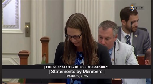 I was honoured to recognize Emily Strong, a passionate and dedicated Hebbville Academy music teacher on October 2 at the NS House of Assembly. | Becky Druhan, MLA Lunenburg West