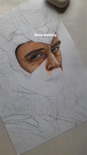 nose drawing #shorts #colourpencildrawing #loki #marvelfanart #drawing #art #lokidrawing