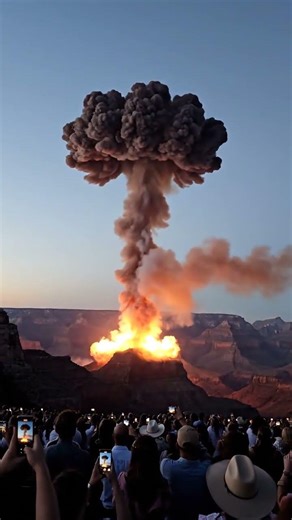 Massive Fireball Erupts Over the Grand Canyon 😱🔥