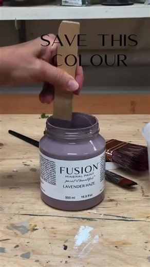 ✨ Colour of the Week: Lavender Haze ✨ This colour transports us to a peaceful sunset in a large field of lavender 💜 Our Lavender Haze Fusion Mineral Paint brings that serene feeling right into to your home! This soothing shade has beautiful mauve undertones, reminiscent of dried lavender at dusk. How would you use this colour? #lavenderhaze #lavenderpainting #furniturepainting #furnitureflip #diyfurniture
