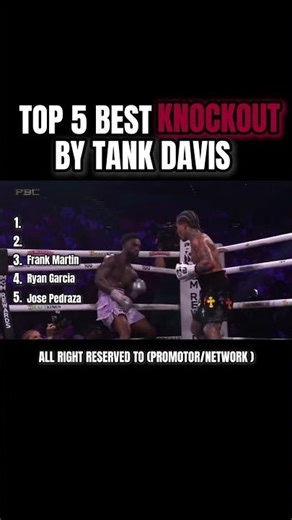 Top 5 Knockout by Gervonta "TANK" Davis #boxingedit #athletelife #boxingchamp #influencerboxing