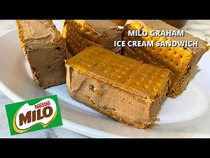 Milo Graham Ice Cream Sandwich Recipe (4 Ingredients Only!)