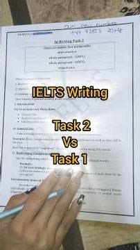 IELTS Writing Task 1 vs Task 2 #kbielts #exam #ielts