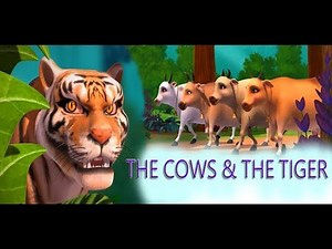 THE COWS AND THE TIGER | Moral Based Story for Kids in English | WIK Entertainment