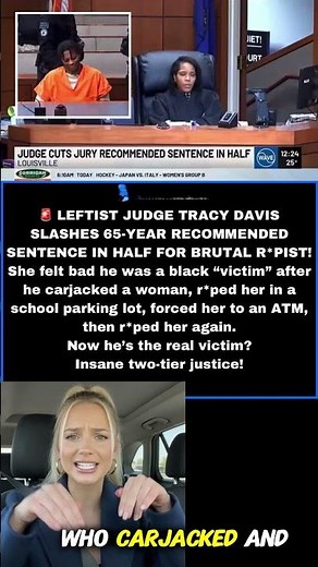 🚨 Leftist Judge Tracy Davis slashes 65-year jury-recommended sentence in HALF for brutal rapist.