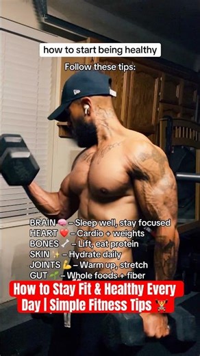 How to Stay Fit & Healthy Every Day | Simple Fitness Tips 🏋️