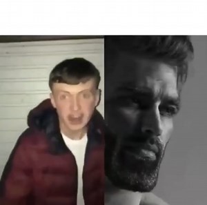 Chad Vs Virgin meme template