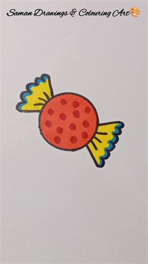 Candy Drawing Easy 🍬 | How to Draw Candy #drawing #art#shorts#viral #candy #easydrawing #toffee