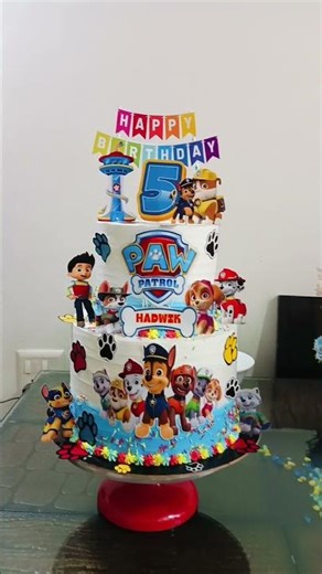 5th Birthday Paw Patrol theme cake 5kgs