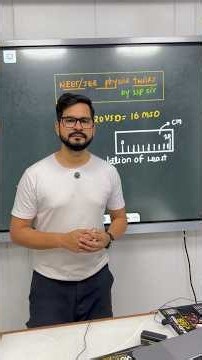 NEET 2027 Physics | Vernier Caliper Least Count in Seconds ⏳ #Shorts #SachinSirPhysics