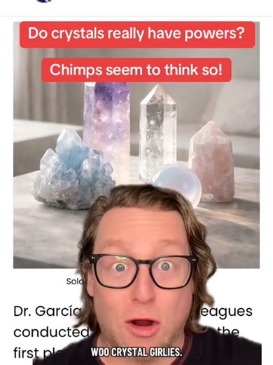 The Fascination with Crystals: Insights from Chimpanzee Research