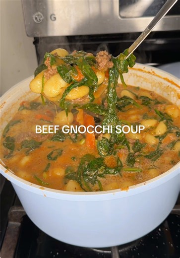 Hearty Beef Gnocchi Soup Recipe (Homemade Bone Broth)