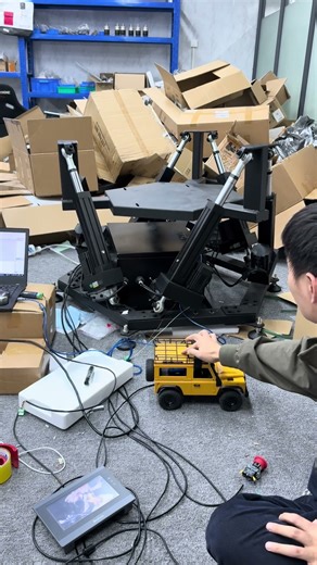 Racing simulator, flight simulator, six-degree-of-freedom platform, remote control car