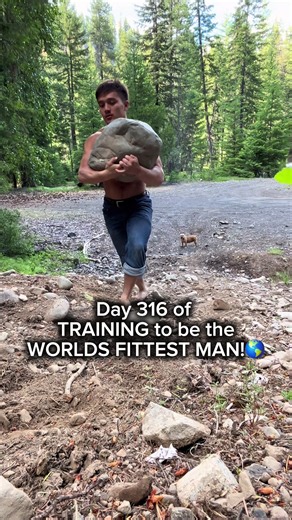 This workout goes crazy🤯 Today is day 316 of TRAINING to be the WORLDS FITTEST MAN!!!! 🌎 💪 #bodybuilding #strongman #powerlifting #weightlifting #fitnes